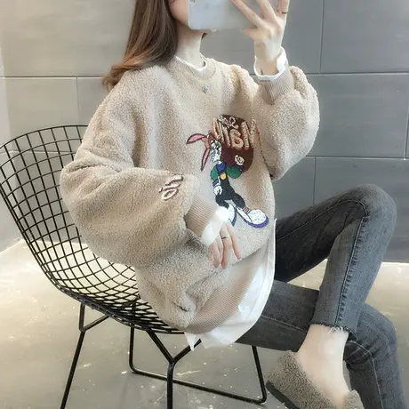 卫衣2023年新款女装韩版秋冬季秋款秋装宽松女士加绒外套爆款上衣图片