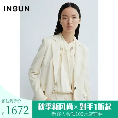 恩裳商场同款春季时尚简约收腰廓形职业干练气质西装女图片