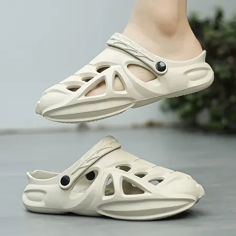 雨鞋防水鞋子男款夏季钓鱼厨房防滑鞋男两用劳保耐磨包头凉鞋男士商品大图