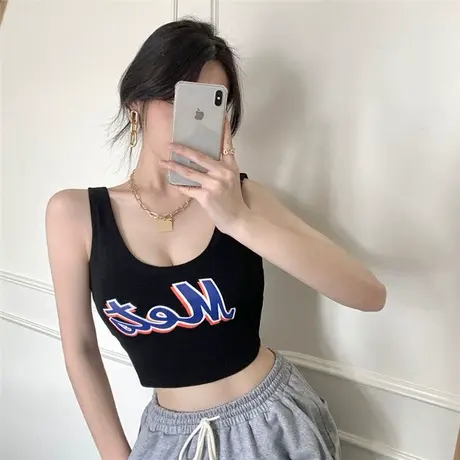 短款小吊带内搭性感网红爆款美背露脐上衣打底运动背心女夏外穿潮商品大图