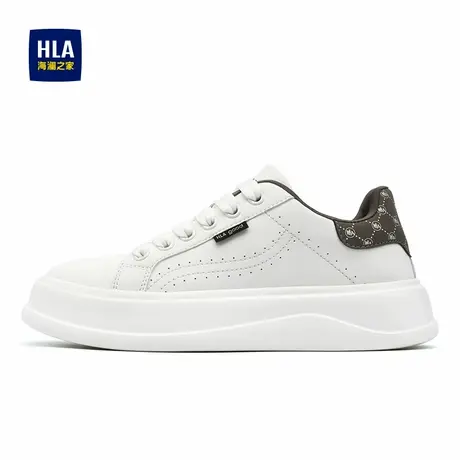 HLA/海澜之家男鞋新款春季厚底增高小白鞋男时尚板鞋男商品大图