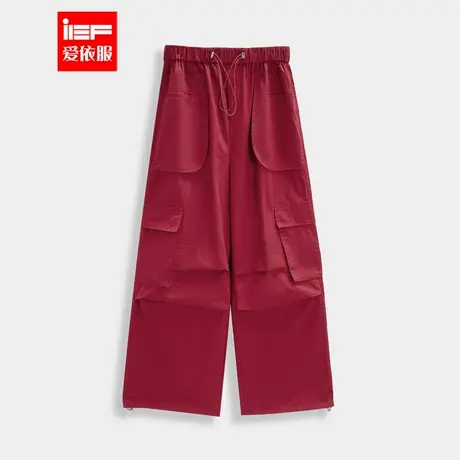 IEF/爱依服长裤2025夏季新款美式街头休闲嘻哈风通勤百搭哈伦裤图片