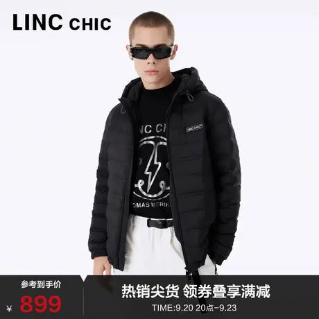 LINCCHIC金羽杰轻薄羽绒服男短款23年秋冬新款简约通勤N23801081商品大图