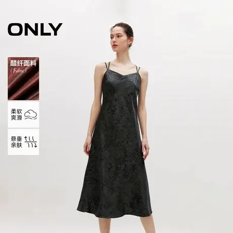 【ONLY奥莱】夏季通勤风垂感收腰修身吊带连衣裙女商品大图