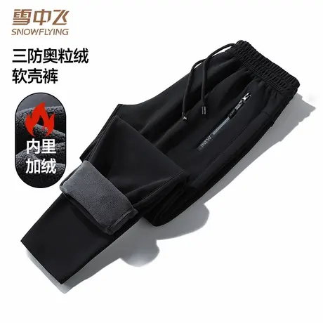 雪中飞2025新款冬季男款加绒三防奥粒绒保暖防寒防水长裤休闲裤子图片