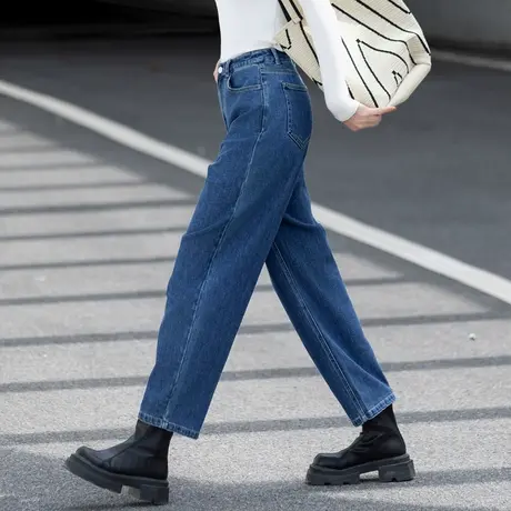 今年流行牛仔裤女九分裤小个子香蕉镰刀裤女2023新款秋季爆款裤子商品大图