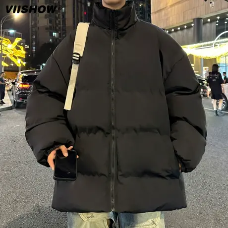 VIISHOW男生冬季新款潮流加厚保暖棉服青少年男棉袄大码棉衣外套商品大图