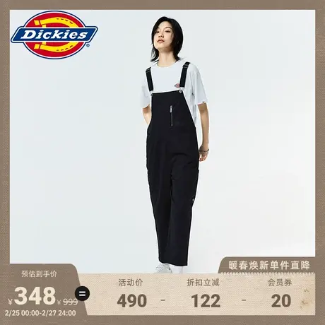 Dickies 工装口袋背带裤 女春夏下装背带裤下装宽松商品大图