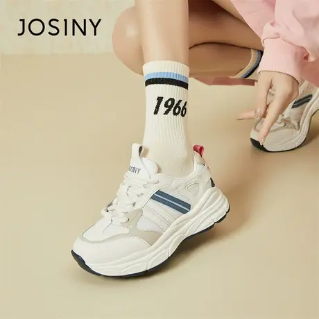 Josiny/卓诗尼老爹鞋2024新款春季透气增高轻便舒适休闲运动鞋子商品大图