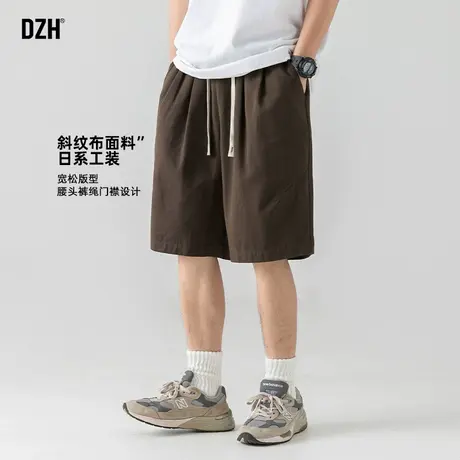 男士工装短裤男夏外穿潮牌痞帅炸街2025新款五分裤男款直筒休闲裤商品大图