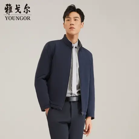 【双面穿】雅戈尔奥莱清仓秋冬商务休闲保暖立领棉衣夹克外套男商品大图