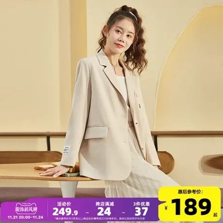 唐狮春新款女西装外套小清新显瘦韩版宽松百搭淑女衣服春秋潮流DY图片