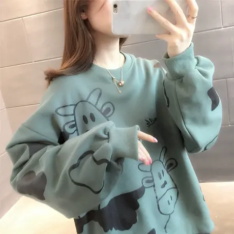 春秋女装薄款宽松韩版上衣外套春装2023新款爆款春季卫衣女ins潮图片