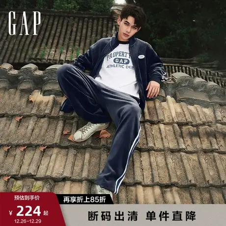 【断码优惠】庆怜同款Gap男女装春秋运动活力千禧时尚卫裤762527图片