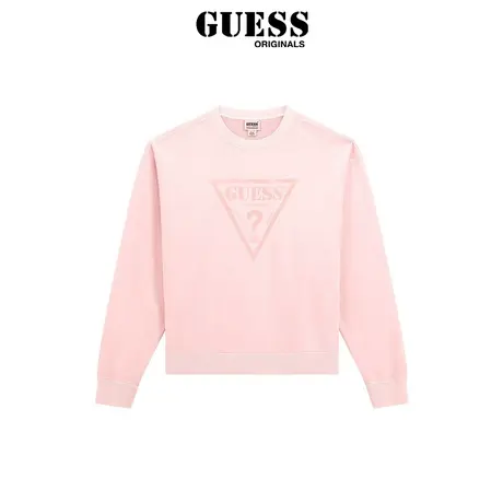 【38上新季】GUESSOriginals 24年新款春男士大logo纯色长袖卫衣图片