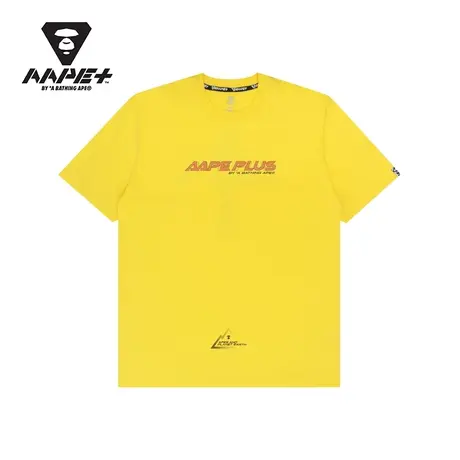 AAPE+运动男装春夏猿颜字母迷彩印花短袖T恤0782XXG商品大图