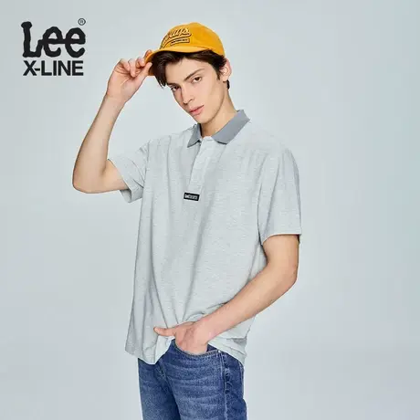 LeeXLINE23春夏撞色领口短袖Polo衫男舒适版型LMT0053894CJ00FA图片