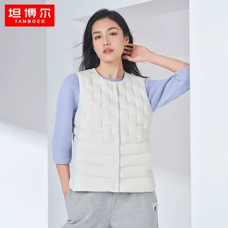 【商场同款】坦博尔轻薄羽绒马甲女2022年新款轻型内胆TB330020图片