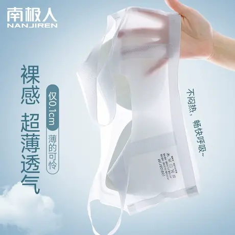 凉感无痕内衣女夏天超薄款小胸聚拢无钢圈冰丝背心式抹胸美背文胸图片