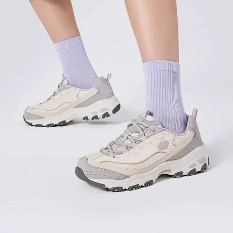 Skechers斯凯奇2025夏季新款女百搭老爹鞋厚底增高缓震休闲运动鞋图片
