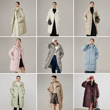 【直播宠粉】衣香丽影2025年冬装中长款羽绒服女时尚外套合集商品大图