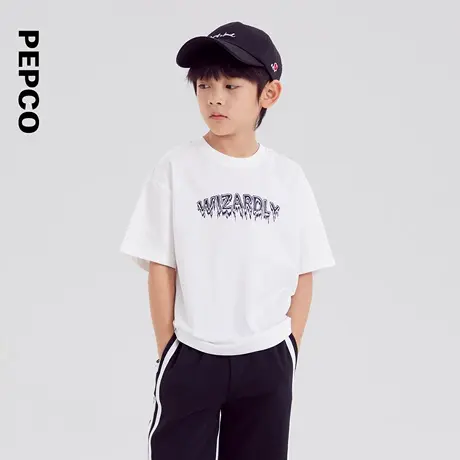 小猪班纳夏装儿童圆领上衣中大童男童短袖T恤男孩潮商品大图