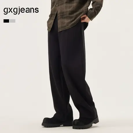 gxg.jeans男装 多色空气棉通勤宽松直筒休闲长裤卫裤男 25秋新品图片
