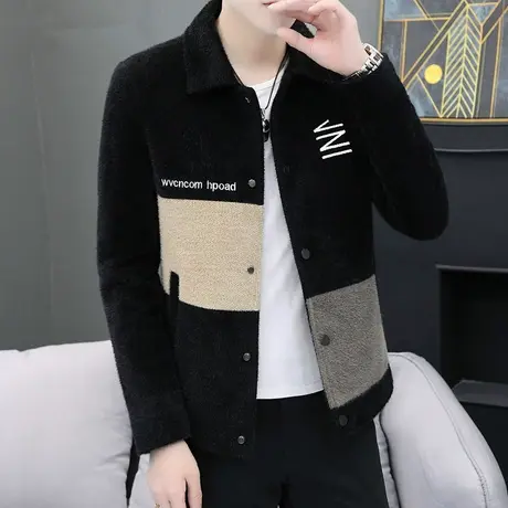 2023年春秋冬季男装上衣夹克男士韩版潮流休闲百搭加厚外套男衣服商品大图