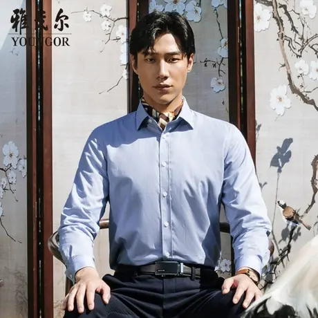 【羊毛绒内胆】D系雅戈尔冬季商务休闲百搭保暖男士长袖衬衫商品大图