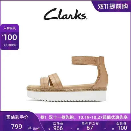 Clarks其乐女士夏季厚底时装凉鞋时尚优雅罗马鞋女商品大图