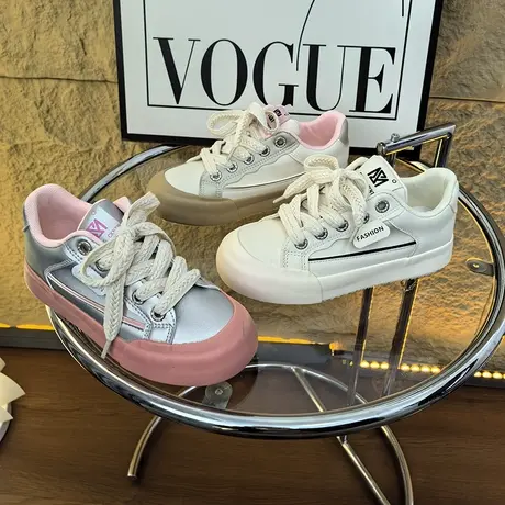 运动鞋女2023年秋季新款ins潮流厚底板鞋小众设计感百搭休闲鞋子商品大图