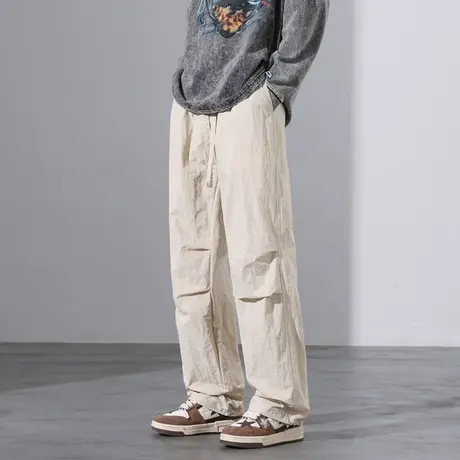 工装裤男春季美式复古百搭休闲裤子直筒宽松高街潮牌潮流伐木长裤商品大图