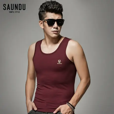 莫代尔吊带背心男上衣服夏季男生修身型健身跨栏运动紧身弹力汗衫商品大图