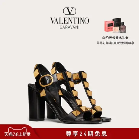 【24期免息】华伦天奴VALENTINO女士 ROMAN STUD小牛皮凉鞋女鞋图片