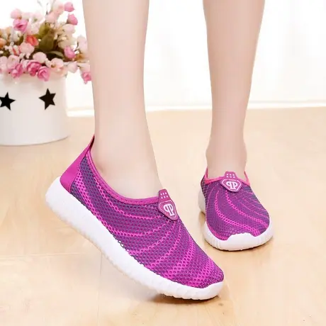 雅森网鞋女鞋透气运动休闲鞋平跟软底孕妇鞋低帮开车鞋潮流学生鞋图片