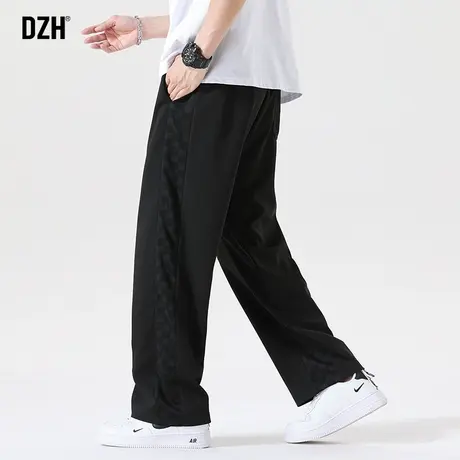 男士直筒裤男秋季休闲裤直筒垂感裤子宽松高街美式篮球裤运动长裤商品大图