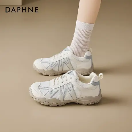 达芙妮户外登山鞋女2025新款夏季轻薄透气德训鞋撞色防滑休闲鞋子商品大图