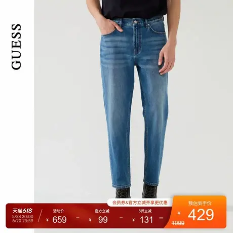 GUESS25年新款春季男士经典日常百搭水洗牛仔长裤-X5PA15D51V0商品大图