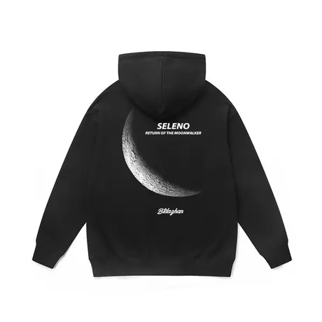 小众月亮印花连帽卫衣情侣装高街潮牌vibe风hiphop百搭带帽上衣冬商品大图