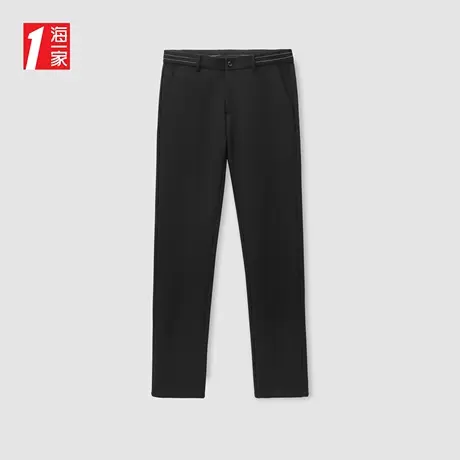 海一家简约大气长裤2023秋季新款舒适商务直筒中年男士休闲裤商品大图