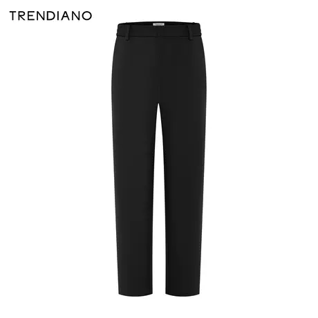 TRENDIANO加厚四面弹休闲直筒裤2024年春季新款百搭长裤男生裤子商品大图