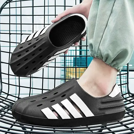 雨鞋男款夏季雨凉鞋钓鱼厨房水鞋劳保胶鞋低帮雨靴户外防水鞋男士商品大图