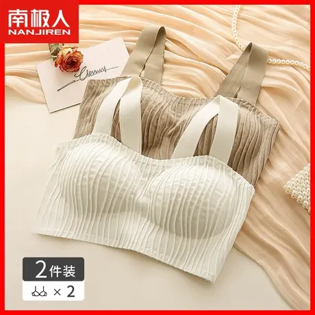 抹胸内衣女小胸聚拢防走光背心式运动文胸一体美背内搭少女胸罩DY图片