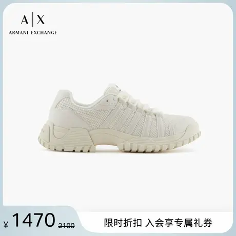 ARMANI EXCHANGE/阿玛尼2025夏季新款男鞋小白鞋网眼休闲运动鞋图片