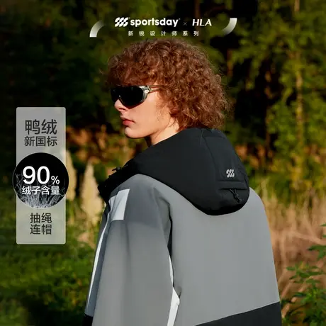 HLA/海澜之家sportsday户外运动秋冬新轻薄暖羽绒服外套冲锋男图片