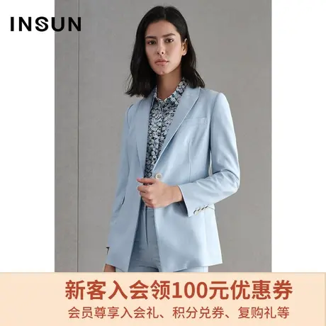 恩裳春季西装时尚休闲气质修身职业OL外套女垂感不易皱图片