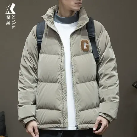 潮男轻薄羽绒服男2023冬季大码加厚男装男士青少年白鸭绒男生外套商品大图