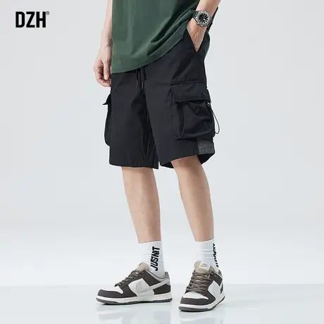 男士美式复古工装短裤男夏季直筒宽松裤子纯棉外穿五分裤休闲中裤商品大图