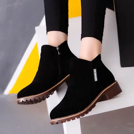 马丁靴女靴2023年新款靴子时尚切尔西靴女秋季女鞋厚底短靴女潮商品大图