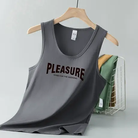 莫代尔棉背心男士夏季薄款健身冰丝凉感速干运动无袖坎肩吊带跨栏图片